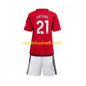 Maillot de Foot Manchester United Antony Matheus 21 Domicile 2023-24 - Enfant